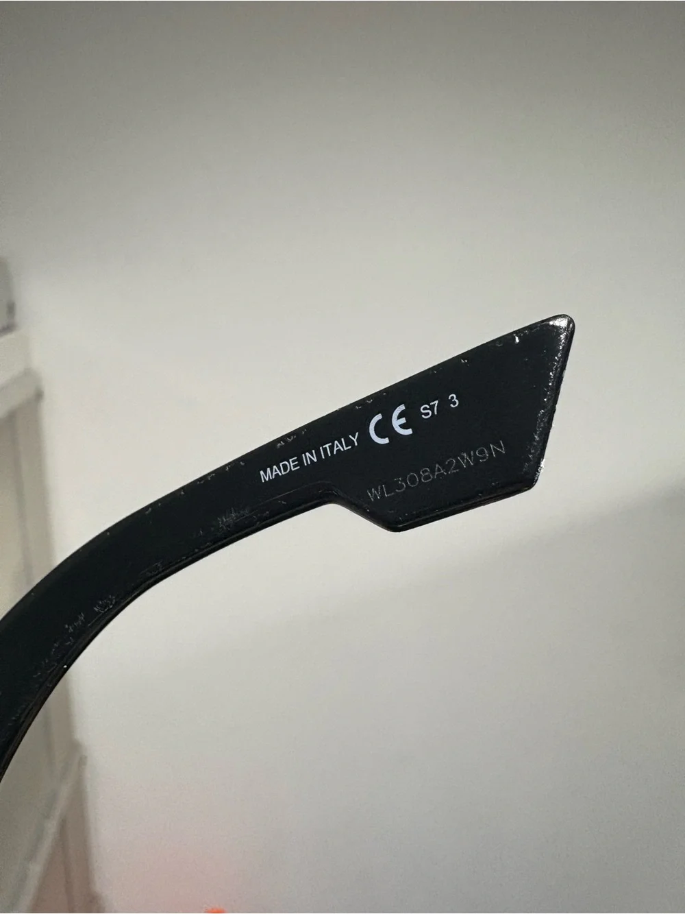 Dior Men's Black Shield Sunglasses with Gold Nose Pads